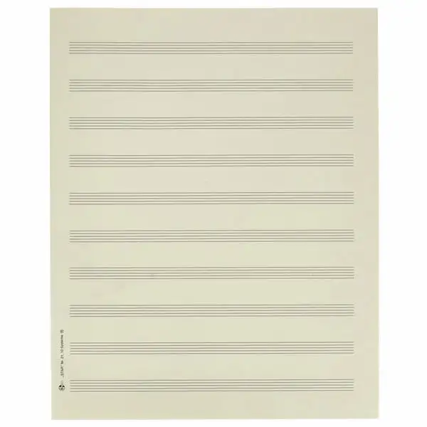 Star Sheet Music Paper Quart 10 mm