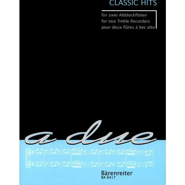 Bärenreiter Classic Hits 2 Altblockflöten