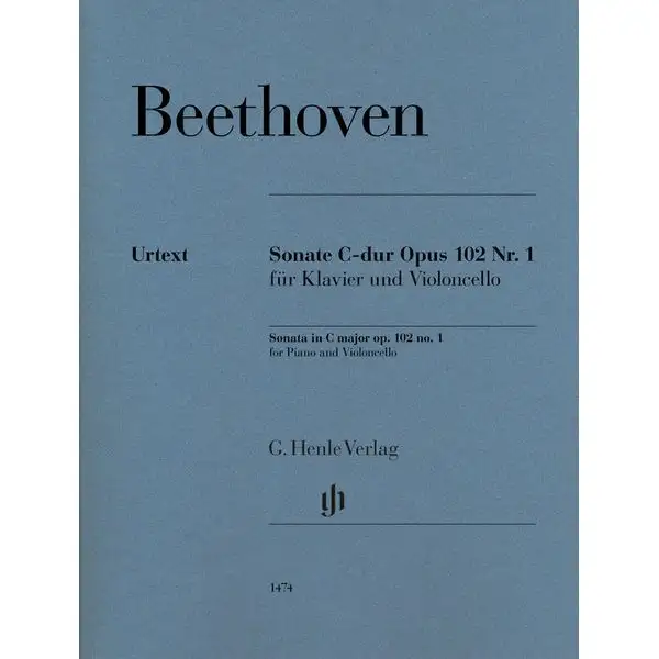 Henle Verlag Beethoven Cellosonate Op.102/1