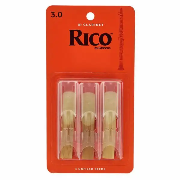 DAddario Woodwinds Rico Bb- Clar 3.0 - 3-Pack