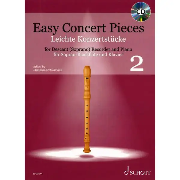 Schott Easy Concert Pieces Recorder 2