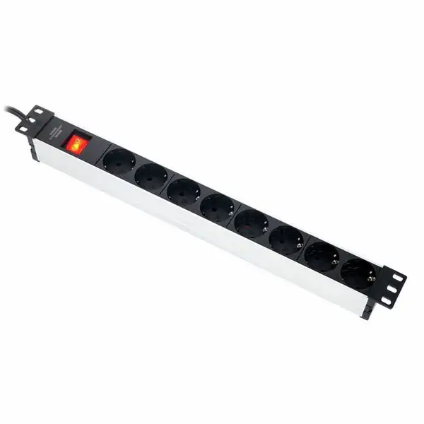 Brennenstuhl Alu Line 8-Way 19" Switch