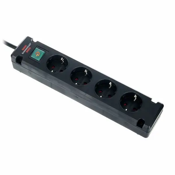 Brennenstuhl Bremounta Socket Strip 4Way BK