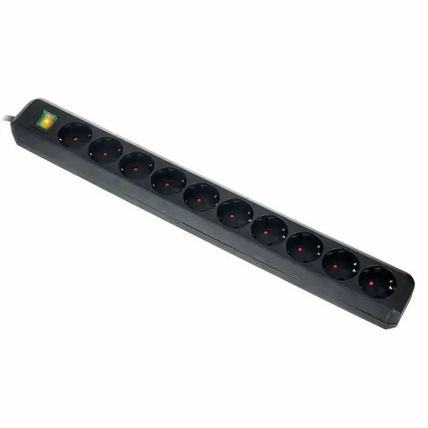 Brennenstuhl Eco-L 10 Way Split Sw 3m BK