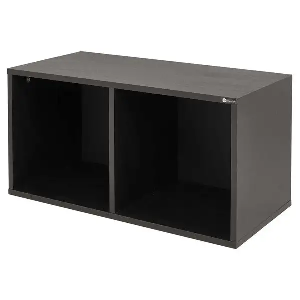 Fun Generation Vinyl Shelf Two Black