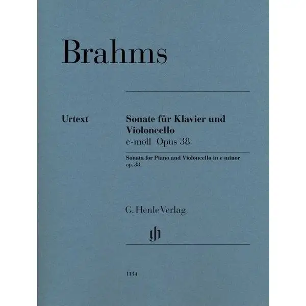 Henle Verlag Brahms Cellosonate op. 38