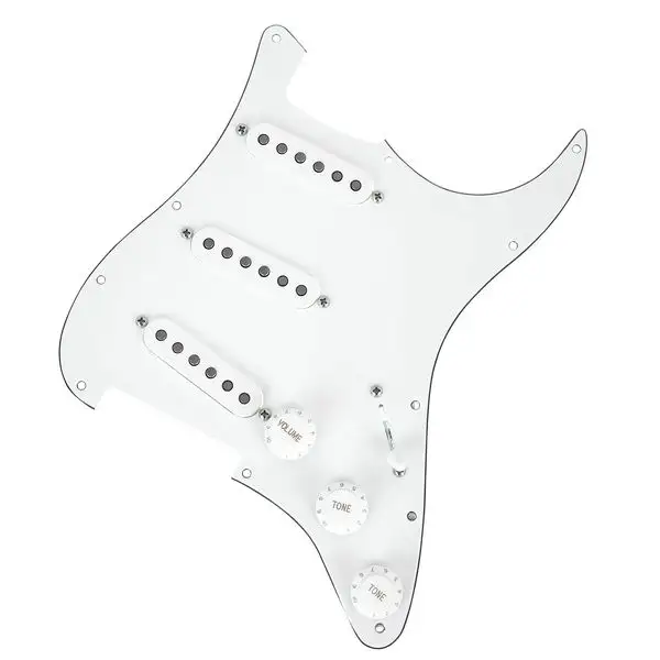 Mojotone 58 Q.Coil Hot Br. Pickguard WH