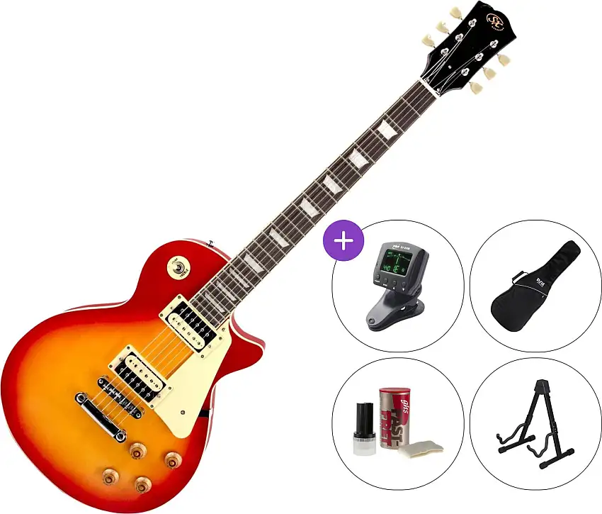 SX EC3 Honey Burst Elektriska gitarrer