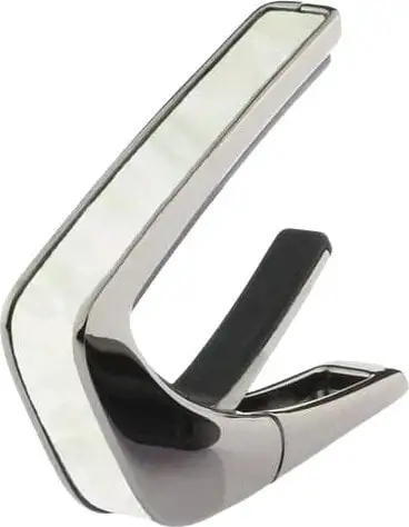 Thalia Shell Collection White Mother of Pearl-Black Chrome Akustisk gitarr Capo