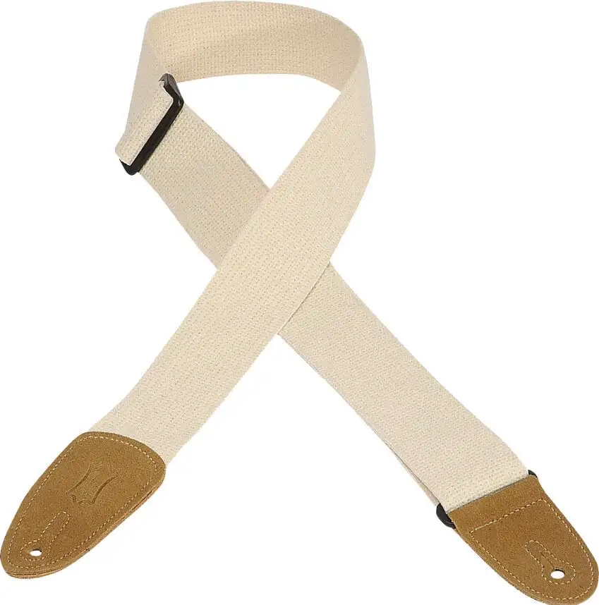 Levy's Cotton & Suede Natural Gitarrband i textil
