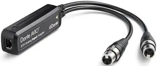 Audinate Dante AVIO Analog Input Adapter 2-Channel Digital ljudomvandlare