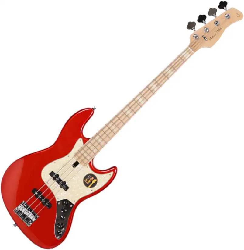 Sire Marcus Miller V7-Ash-4 2nd Gen Bright Metallic Red 4-strängad basgitarr