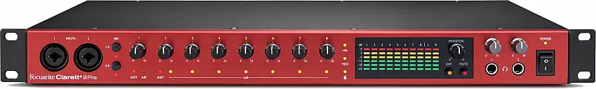 Focusrite Clarett+ 8Pre USB-ljudgränssnitt