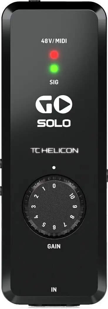 TC Helicon GO-SOLO Ljudgränssnitt för iOS och Android