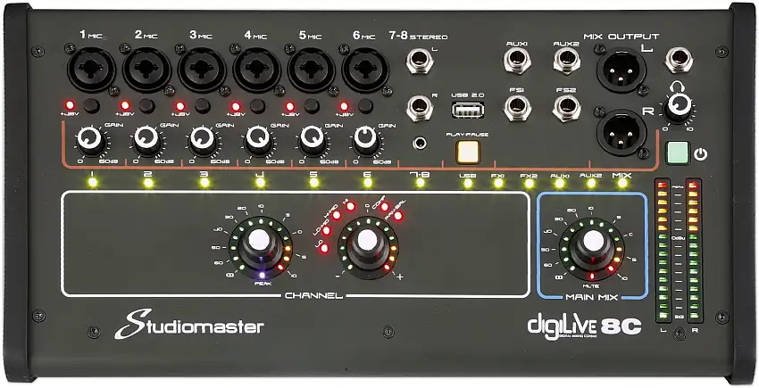 Studiomaster DigiLive 8C Digital Mixer
