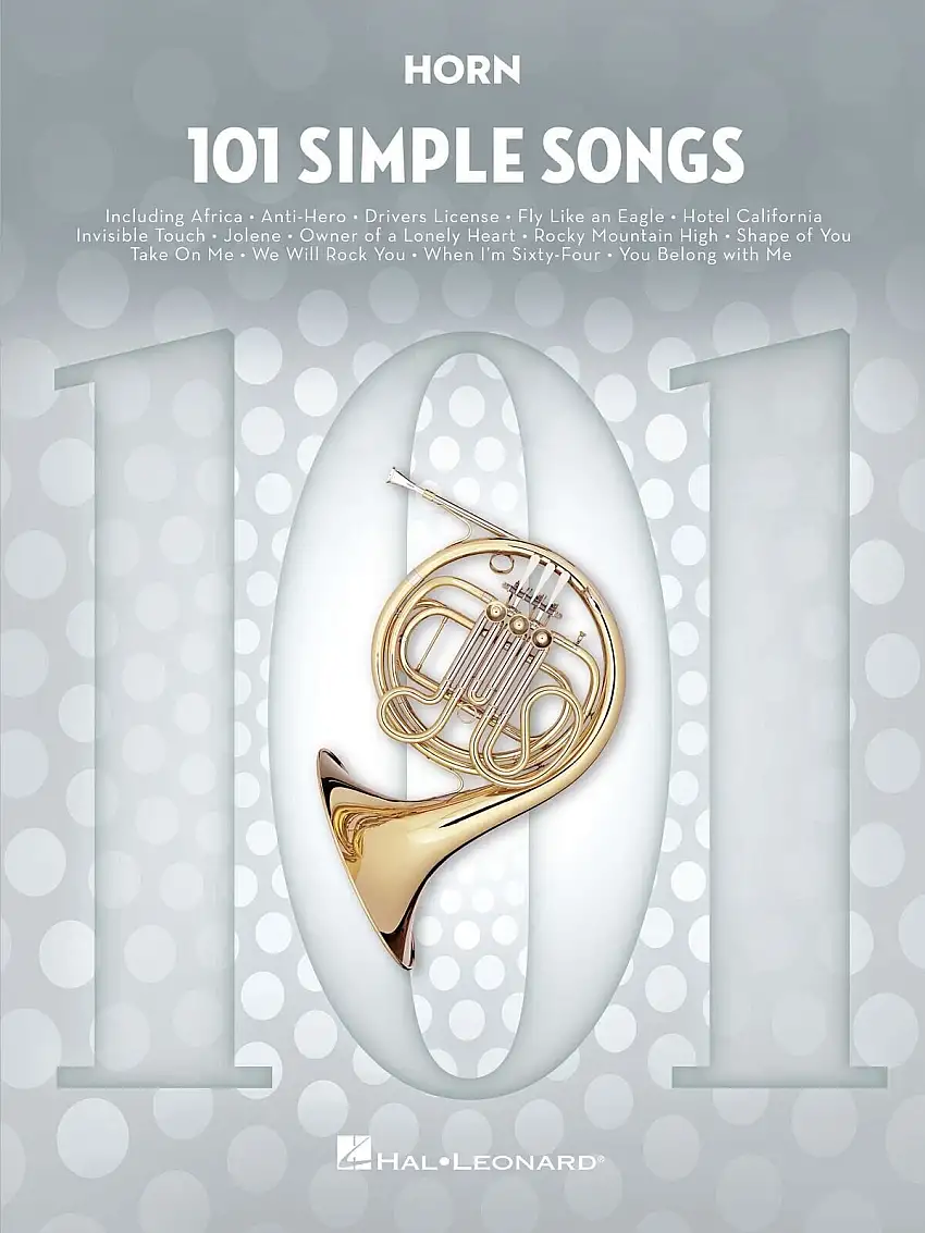 Hal Leonard 101 Simple Songs for Horn Noter