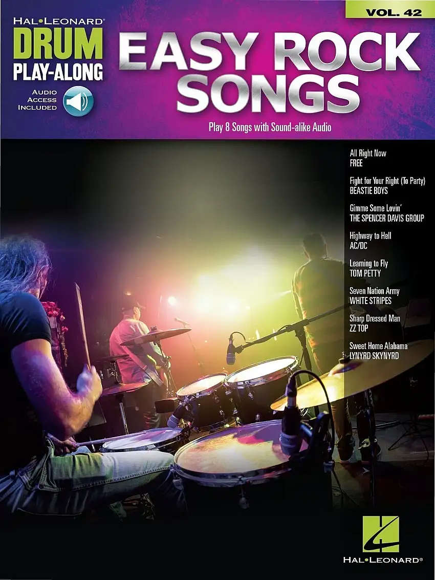 Hal Leonard Drum Play-Along Volume 42: Easy Rock Songs Noter