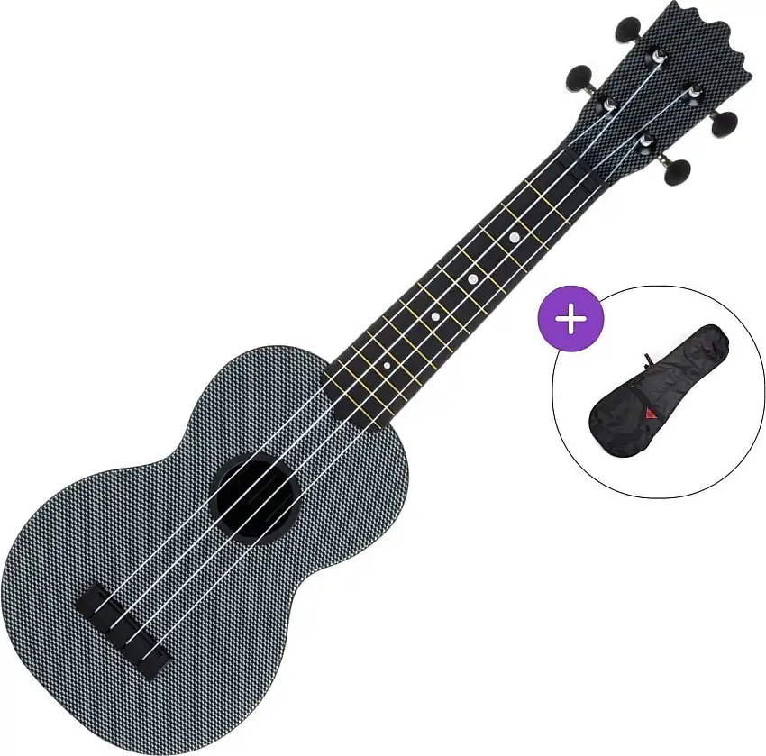 Pasadena WU-21G1-BK SET Gray Soprano Ukulele