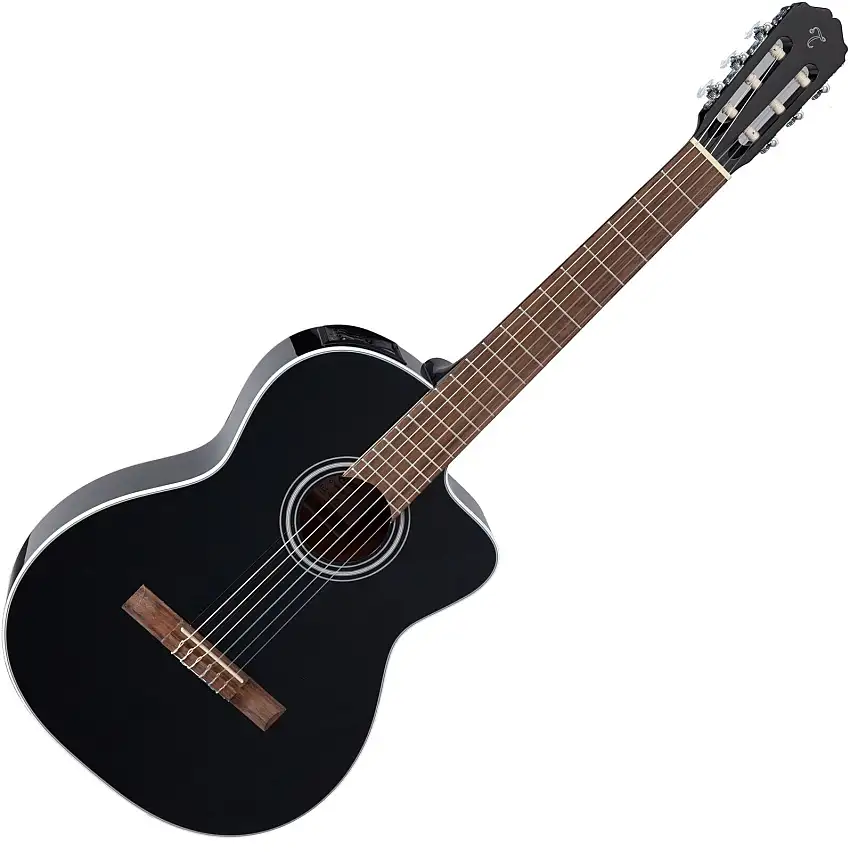 Takamine GC2CE 4/4 Black Klassisk gitarr med förförstärkare
