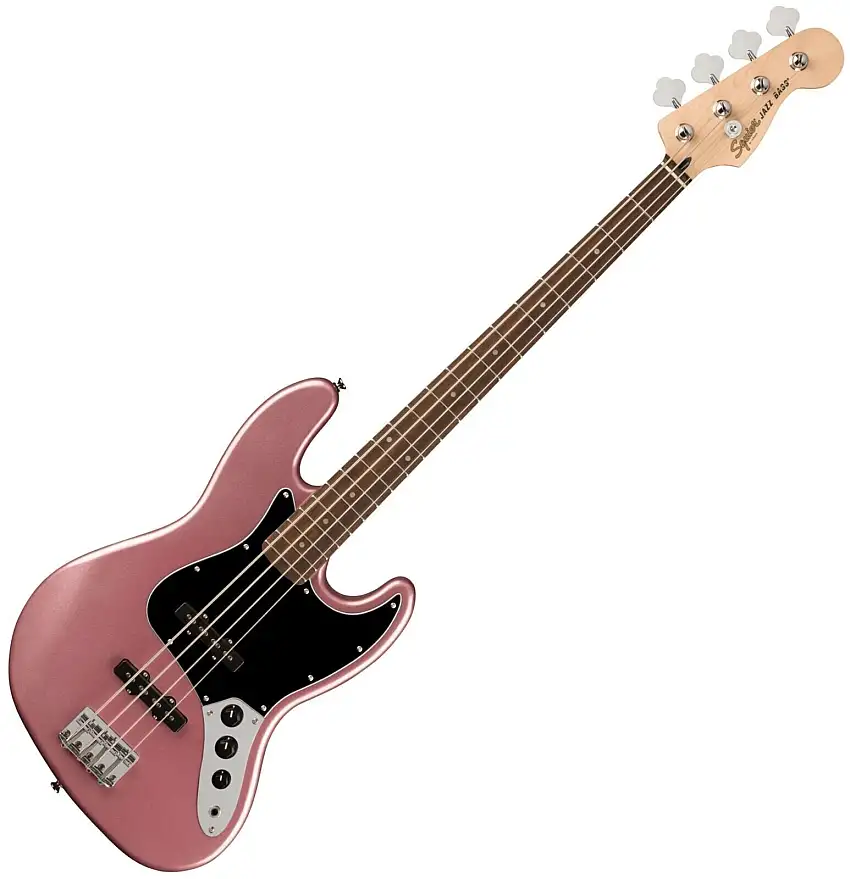 Fender Squier Affinity Series Jazz Bass LRL BPG Burgundy Mist 4-strängad basgitarr
