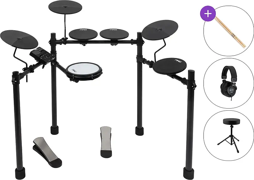 NRG EDK-10 Kickstart Kit SET Black Elektroniska trummor