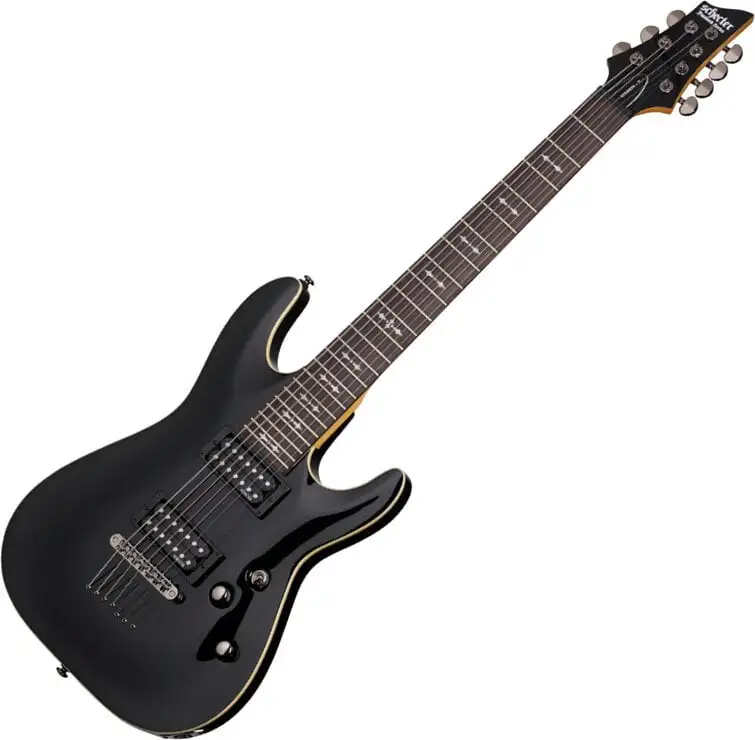 Schecter Omen 7 Gloss Black 7-strängad elgitarr