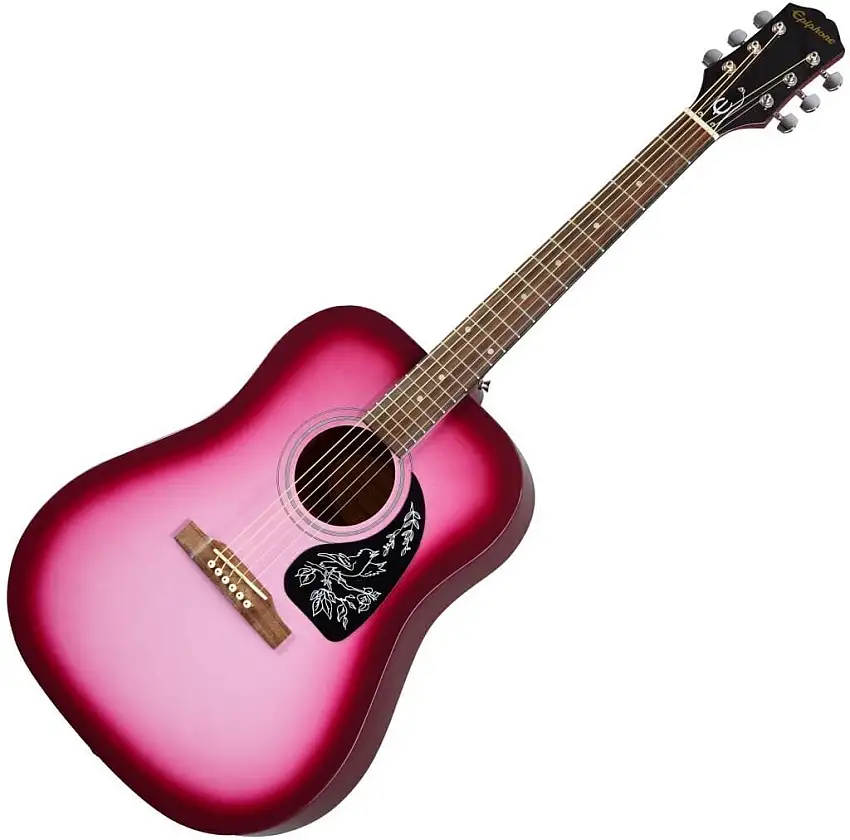 Epiphone Starling Hot Pink Pearl Dreadnought-gitarr