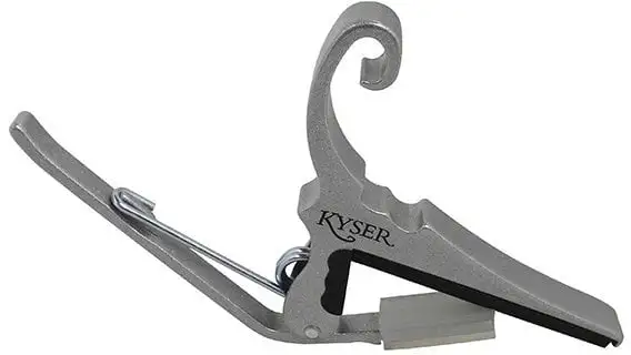 Kyser Quick-Change Silver Capo för klassisk gitarr