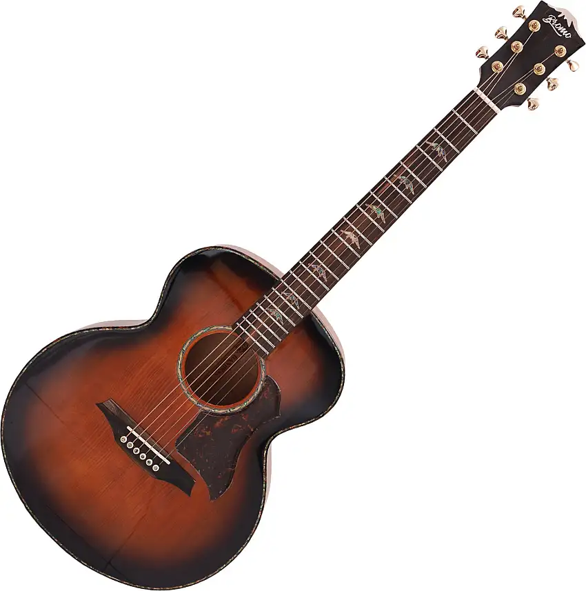Bromo BAN8E Vintage Sunburst elektroakustisk gitarr