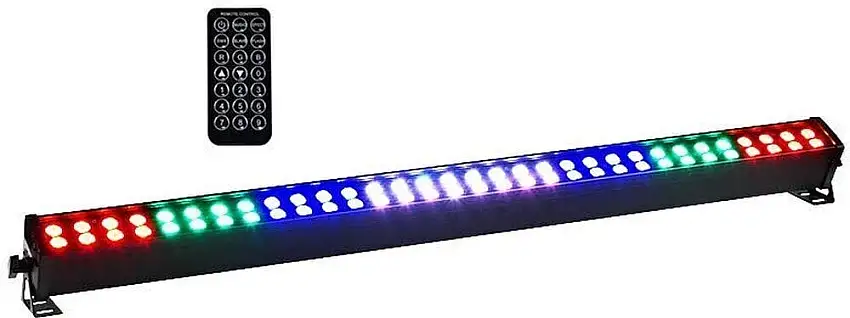 Light4Me 64x3W RGB 8 Sections + Remote LED-balk