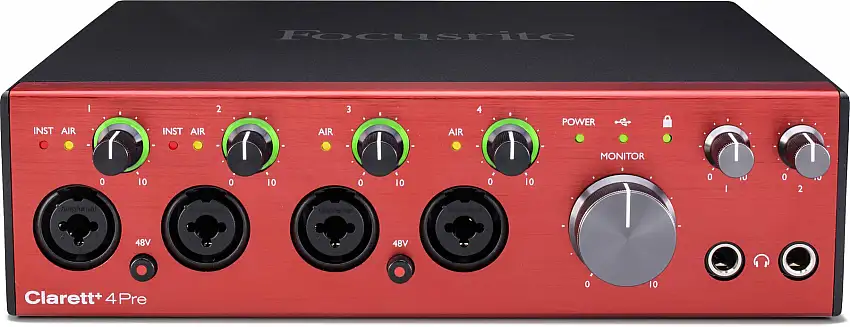 Focusrite Clarett+ 4Pre USB-ljudgränssnitt