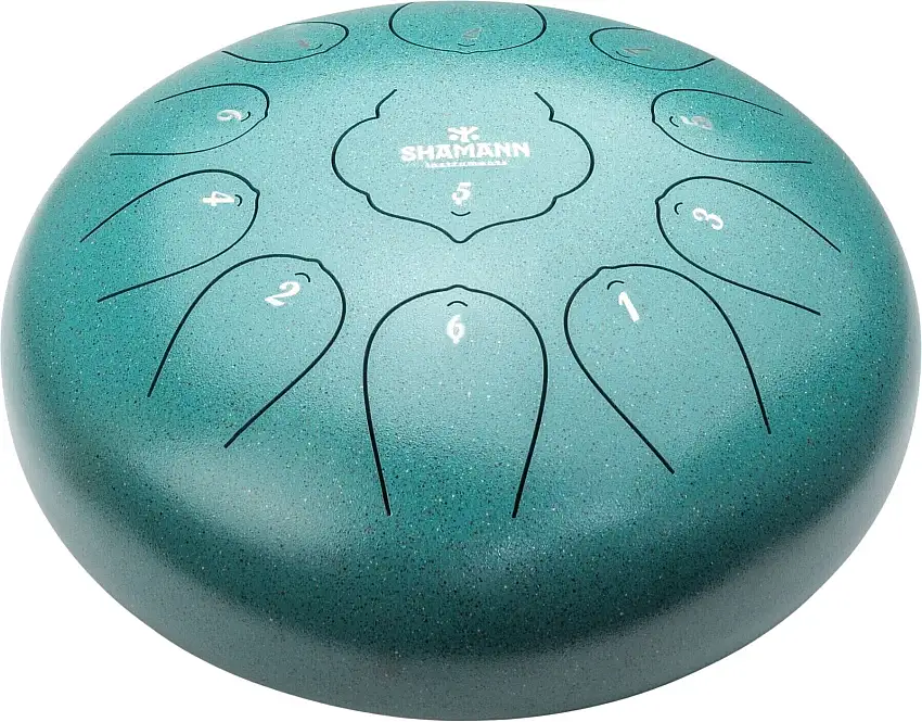 Shamann 12" 11 Notes D Major Green Tungtrummor