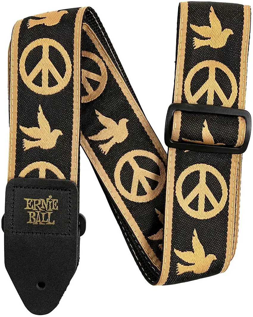 Ernie Ball Classic Jacquard Peace Love Dove Gitarrband i textil