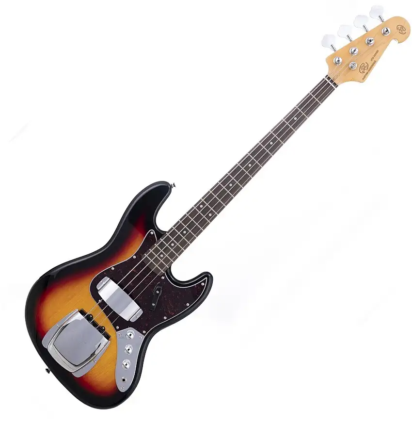 SX SJB62C+ 3-Tone Sunburst 4-strängad basgitarr