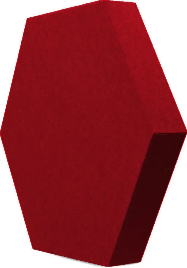 Mega Acoustic HEXAPET GP25 Dark Red Absorberande skumplastpaneler