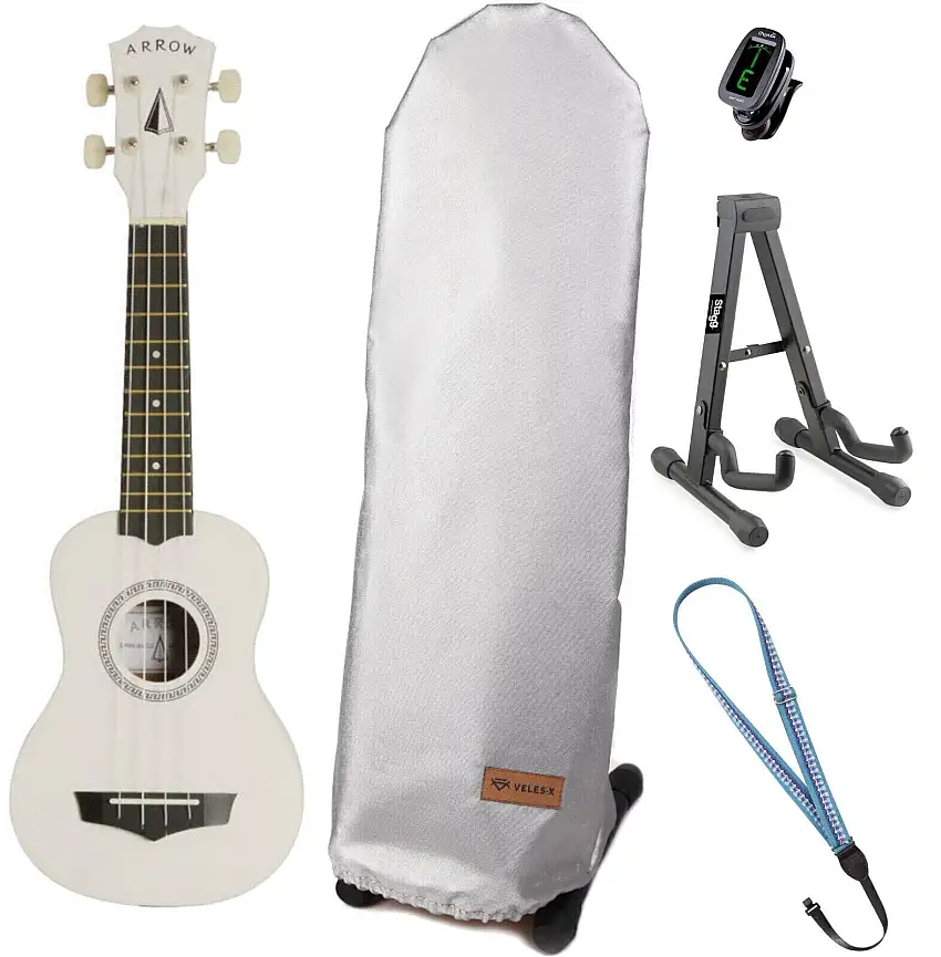 Arrow PB10 Soprano SET White Soprano Ukulele