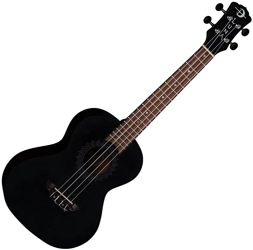 Luna Vintage Mahogany Black Open Pore Tenor-ukuleler