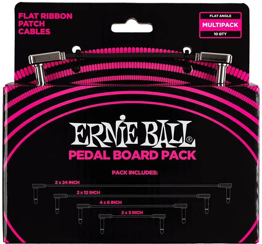 Ernie Ball P06224 15 cm-30 cm-60 cm-7,5 cm Vinklad-vinklad Patchkabel