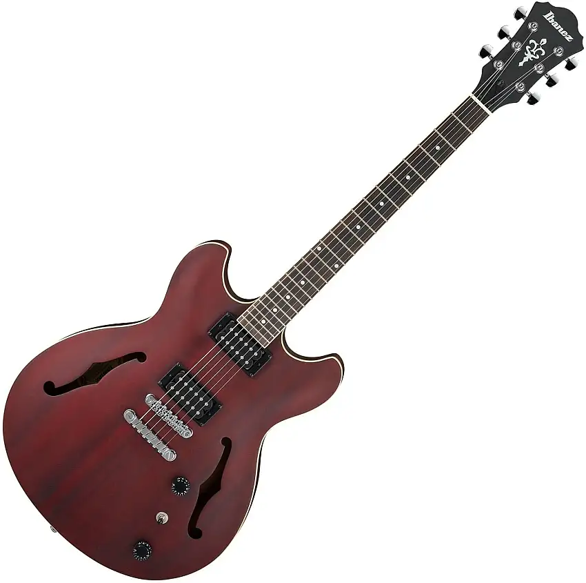 Ibanez AS53-TRF Transparent Red Flat Halvakustisk gitarr