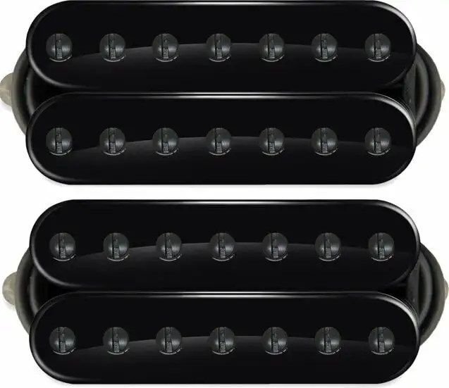 Bare Knuckle Pickups 7 String Silo Humbucker Pickup Black Open Set Black Humbucker Pickup