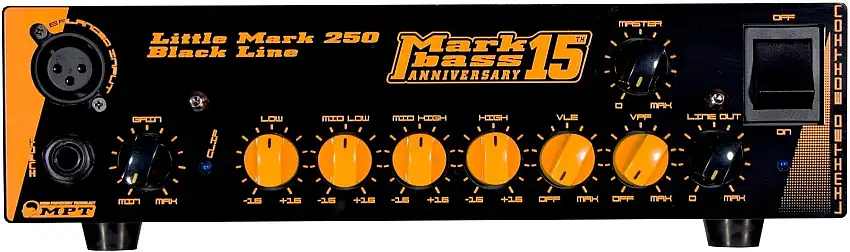 Markbass Little Mark 250 BK Line Anniversary 15 Solid State basförstärkarhuvuden