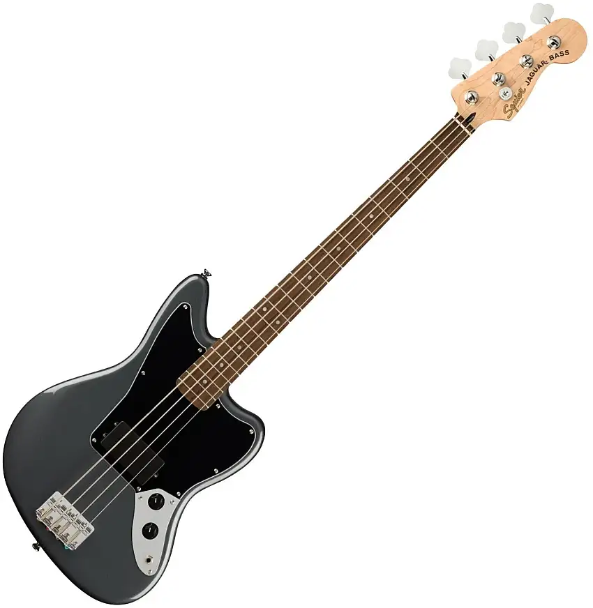 Fender Squier Affinity Series Jaguar Bass Charcoal Frost Metallic 4-strängad basgitarr