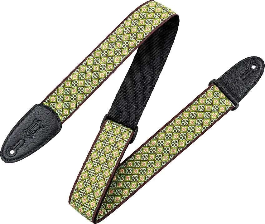 Levy's Original Hootenanny Green Gitarrband i textil