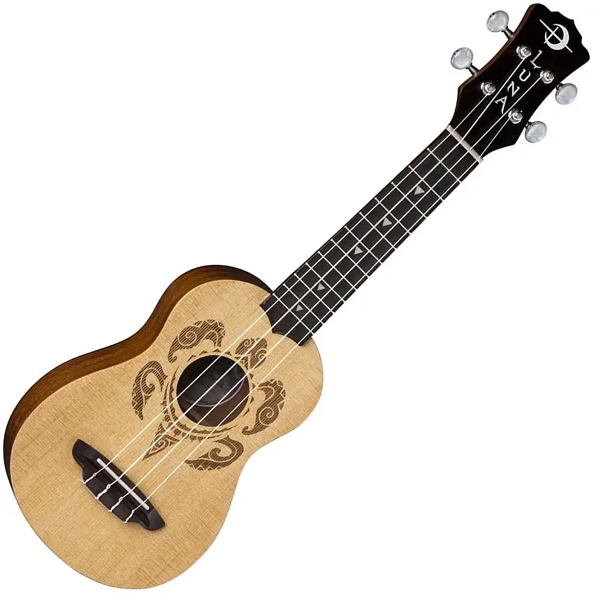 Luna UKE HONU SPR Hawaiian Turtle Design Soprano Ukulele