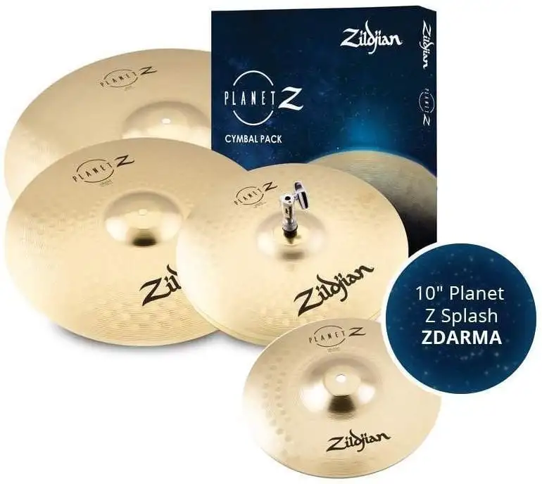 Zildjian Planet Z 4 Pack + 10'' Planet Z Splash Cymbal-sats