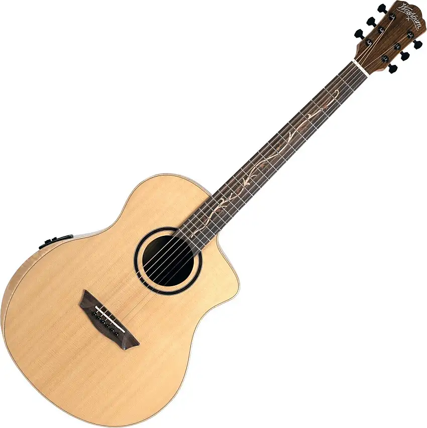 Washburn Bella Tono Suprema SC40SCE Natural elektroakustisk gitarr