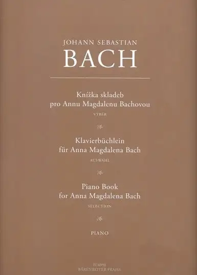 J. S. Bach Knižka skladieb pre Annu Magdalenu Bachovou Noter