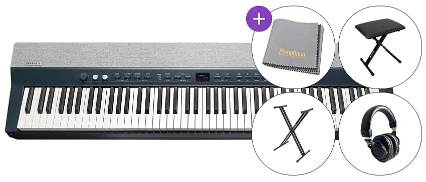 Kurzweil Ka P1 BK SET Digitalt scen piano Black