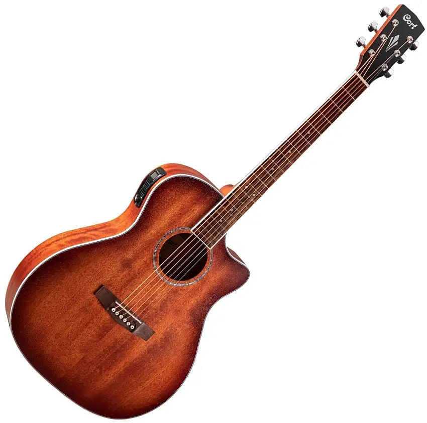 Cort GA-MEDX-OP-M Brown Sunburst elektroakustisk gitarr