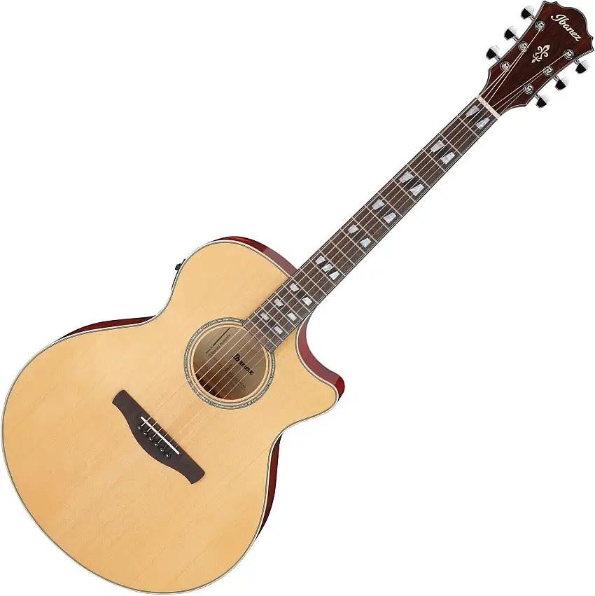 Ibanez AE170-NTR Natural Top/Transparent Red Back and Sides elektroakustisk gitarr